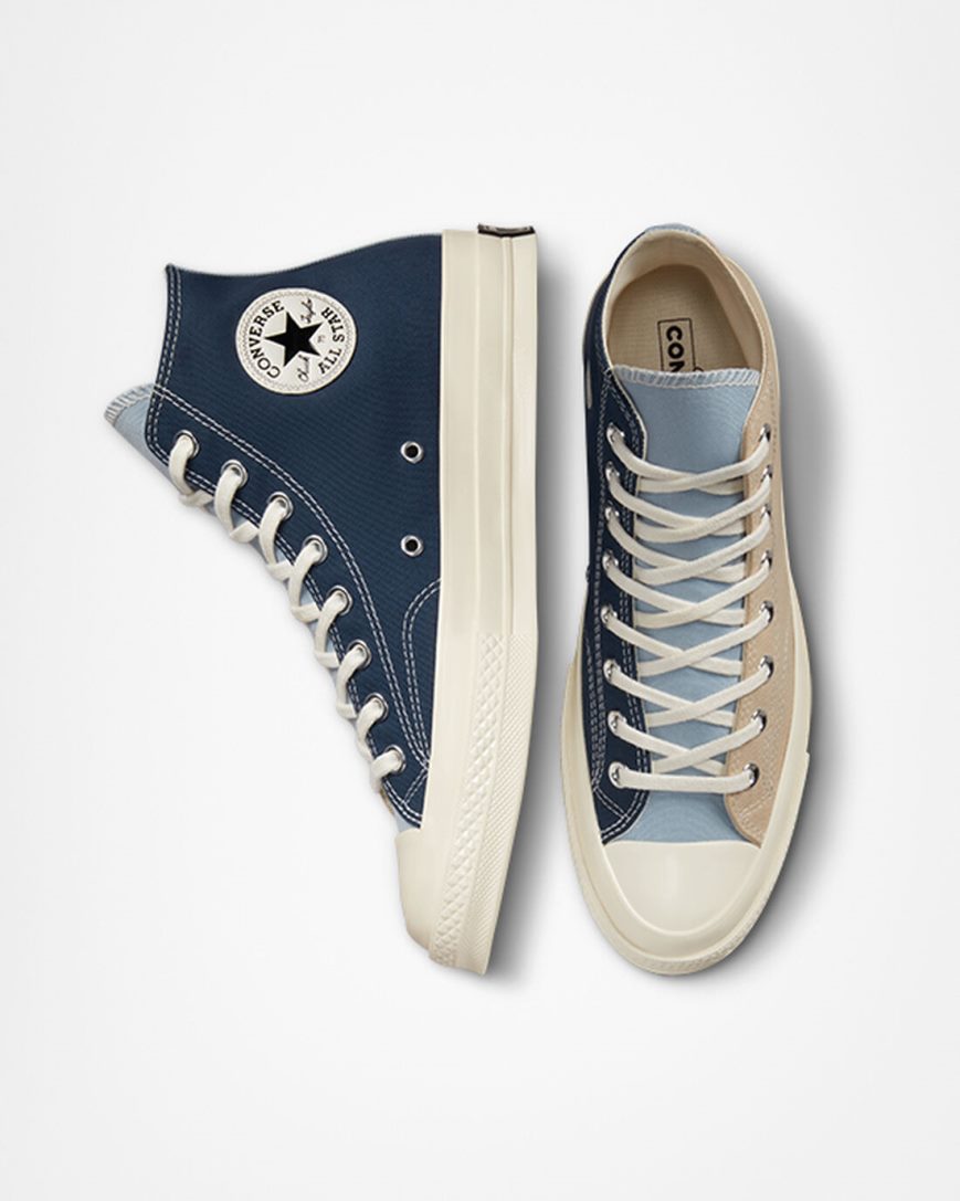 Women's Converse Chuck 70 Tri-Panel High Top Shoes Navy | AU 0C931K